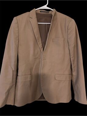H&M Men's Tan Single-Breasted Blazer